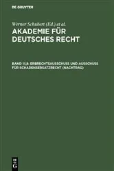 Book cover of Erbrechtsausschuß und Ausschuß für Schadensersatzrecht (Nachtrag) by Unknown