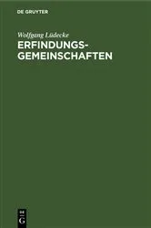 Book cover of Erfindungsgemeinschaften by Wolfgang Lüdecke