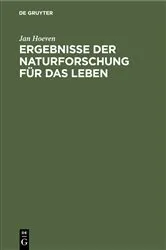 Book cover of Ergebnisse der Naturforschung für das Leben by Jan Hoeven