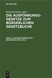 Book cover of Ergänzungsband mit Gesamtregister, Teil 2 by Unknown