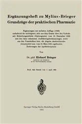 Book cover of Ergänzungsheft zu Mylius-Brieger Grundzüge der praktischen Pharmazie (6th ed.) by Richard Brieger