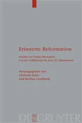 Book cover of Erinnerte Reformation by Christian Danz