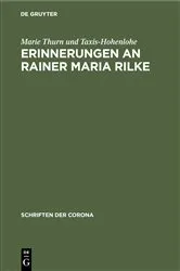 Book cover of Erinnerungen an Rainer Maria Rilke (2nd ed.) by Unknown