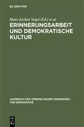Book cover of Erinnerungsarbeit und demokratische Kultur by Hans-Jochen Vogel