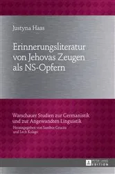 Book cover of Erinnerungsliteratur von Jehovas Zeugen als NS-Opfern by Lech Kolago