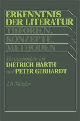 Book cover of Erkenntnis der Literatur by Peter Gebhardt
