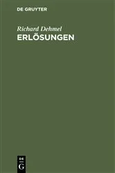 Book cover of Erlösungen by Richard Dehmel