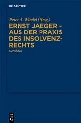 Book cover of Ernst Jaeger - Aus der Praxis des Insolvenzrechts by Unknown