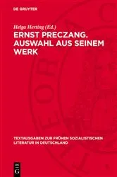 Book cover of Ernst Preczang. Auswahl aus seinem Werk by Helga Herting