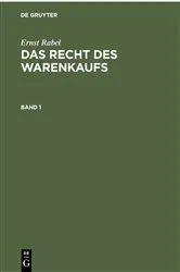 Book cover of Ernst Rabel: Das Recht des Warenkaufs. Band 1 by Unknown