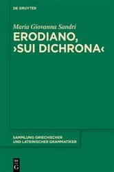 Book cover of Erodiano, ›Sui dichrona‹ by Maria Giovanna Sandri
