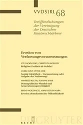 Book cover of Erosion von Verfassungsvoraussetzungen by Unknown