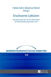 Book cover of Erschwerte Lektueren by Michael Bernsen