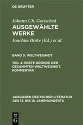 Book cover of Erste Gründe der gesammten Weltweisheit. Kommentar by Istvan Gombocz