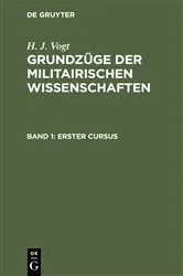 Book cover of Erster Cursus by H. J. Vogt