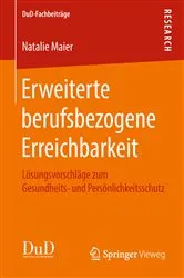Book cover of Erweiterte berufsbezogene Erreichbarkeit by Natalie Maier
