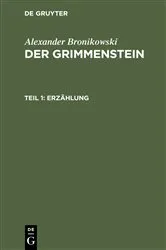 Book cover of Erzählung by Alexander Bronikowski