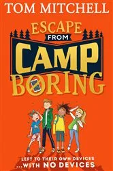 Book cover of Escape from Camp Boring by Tom Mitchell