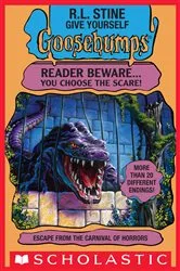 Book cover of Escape from the Carnival of Horrors (Give Yourself Goosebumps) by R. L. Stine