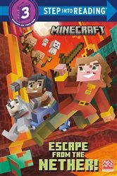 Book cover of Escape from the Nether! (Minecraft) by Nick Eliopulos