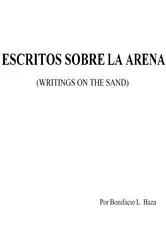 Book cover of ESCRITOS SOBRE LA ARENA by Bonifacio L. Haza