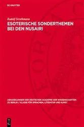 Book cover of Esoterische Sonderthemen bei den Nusairi by Rudolf Strothmann