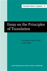 Book cover of Essay on the Principles of Translation (3rd rev. ed., 1813) by Alexander Fraser Tytler