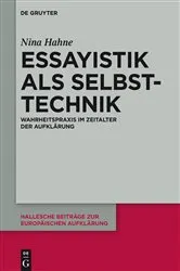 Book cover of Essayistik als Selbsttechnik by Nina Hahne