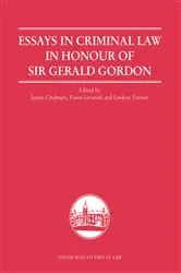 Book cover of Essays in Criminal Law in Honour of Sir Gerald Gordon by James Chalmers