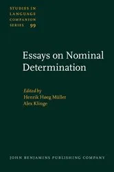 Book cover of Essays on Nominal Determination by Unknown