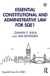 Book cover of Essential Constitutional and Administrative Law for SQE1 by Unknown