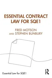 Book cover of Essential Contract Law for SQE1 by Unknown