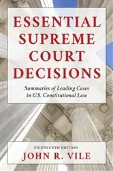 Book cover of Essential Supreme Court Decisions (18th ed.) by Unknown