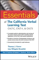Book cover of Essentials of the California Verbal Learning Test by Thomas J. Farrer
