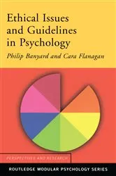 Book cover of Ethical Issues and Guidelines in Psychology by Philip Banyard