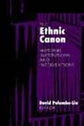 Book cover of Ethnic Canon by Dance Palumbo-Liu