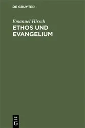 Book cover of Ethos und Evangelium by Emanuel Hirsch