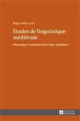 Book cover of Etudes de linguistique médiévale by Roger Bellon