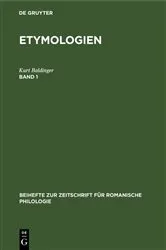 Book cover of Etymologien. Band 1 by Kurt Baldinger