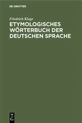 Book cover of Etymologisches Wörterbuch der deutschen Sprache (10th ed.) by Friedrich Kluge