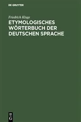 Book cover of Etymologisches Wörterbuch der deutschen Sprache (6th ed.) by Friedrich Kluge