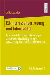 Book cover of EU-Interessenvertretung und Informalität by Julia Levasier