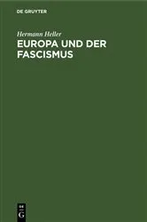 Book cover of Europa und der Fascismus (2nd ed.) by Hermann Heller