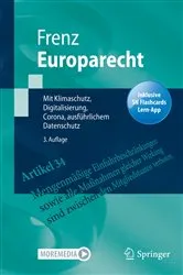 Book cover of Europarecht (3rd ed.) by Walter Frenz