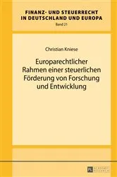 Book cover of Europarechtlicher Rahmen einer steuerlichen Foerderung von Forschung und Entwicklung by Hanno Kube