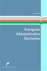 Book cover of European Administrative Decisions by Unknown