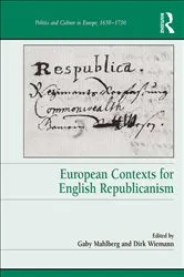 Book cover of European Contexts for English Republicanism by Gaby Mahlberg