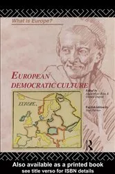 Book cover of European Democratic Culture by Gerard Duprat