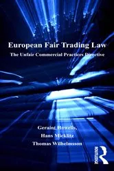 Book cover of European Fair Trading Law by Geraint Howells