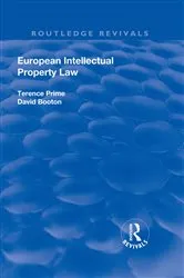 Book cover of European Intellectual Property Law by Terence Prime